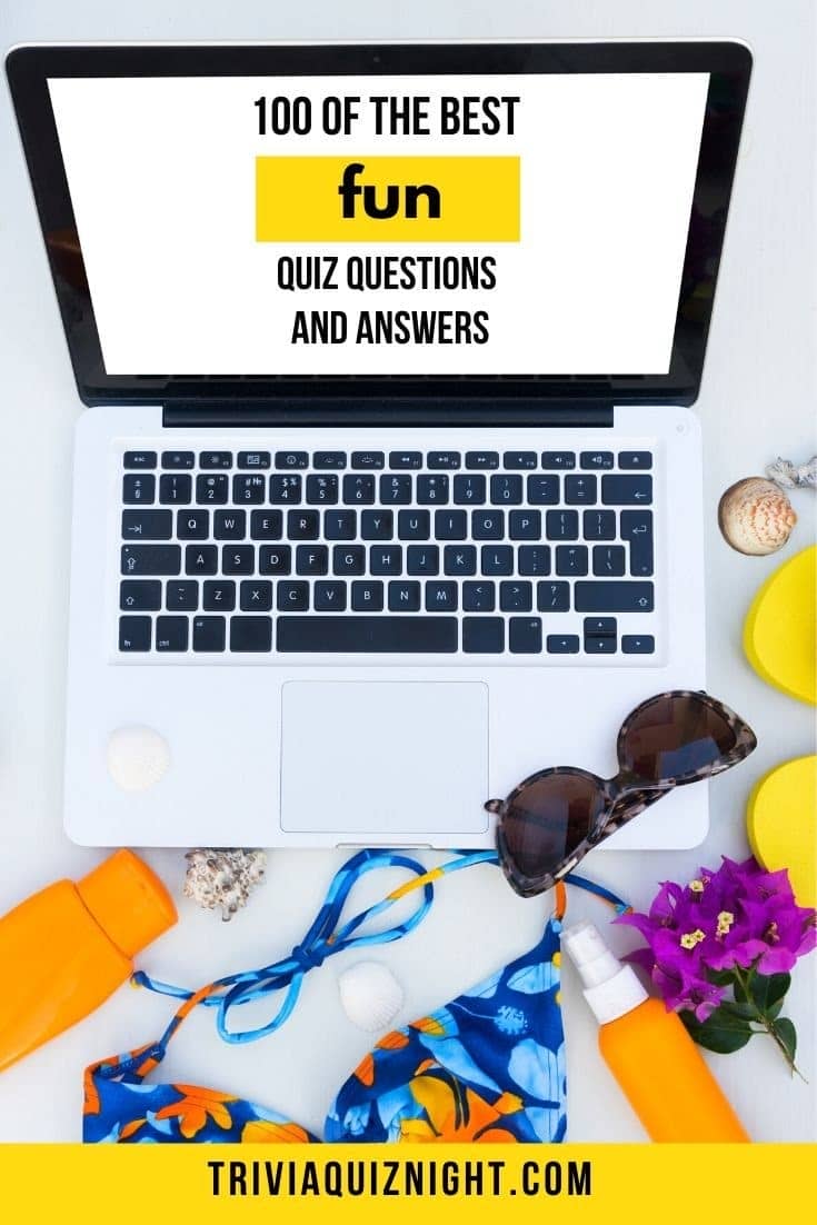 100 Fun Quiz Questions And Answers Trivia Quiz Night